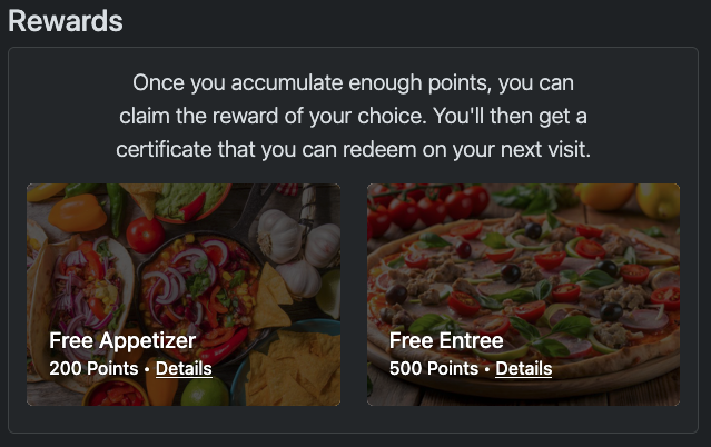Rewards Earned